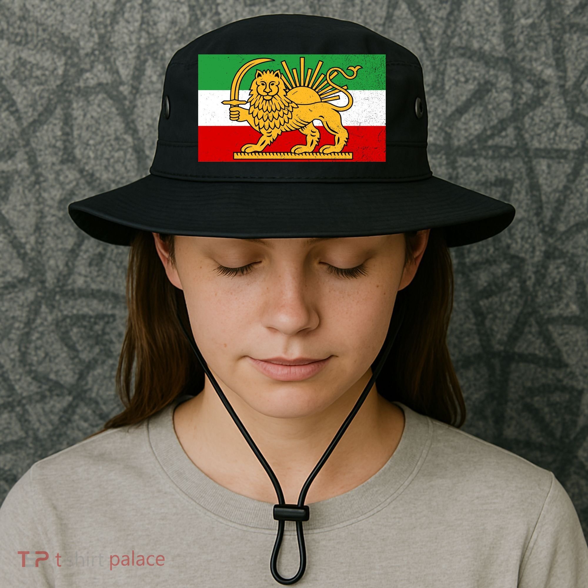 Iran Flag Lion And Sun Bucket Hat