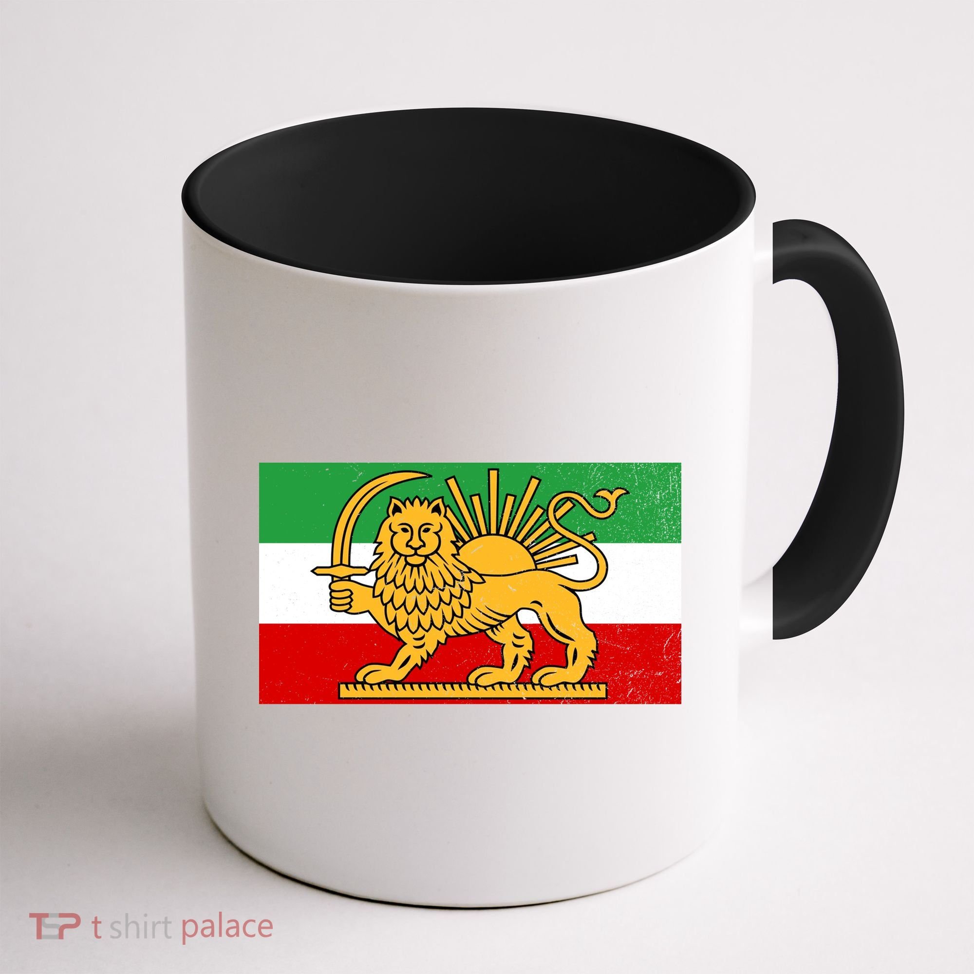 Iran Flag Lion And Sun Coffee Mug
