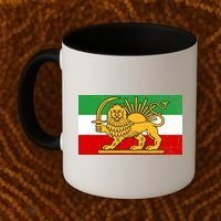 Iran Flag Lion And Sun Coffee Mug thumb 2