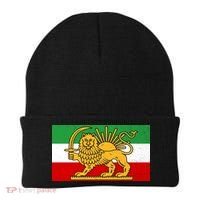 Iran Flag Lion And Sun Beanie thumb 0
