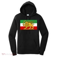 Iran Flag Lion And Sun Women's Hoodie thumb 0