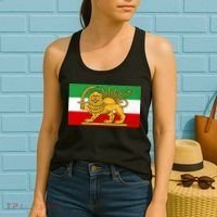 Iran Flag Lion And Sun Women's Tank Top thumb 2