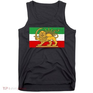 Iran Flag Lion And Sun Tank Top