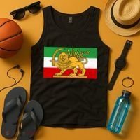Iran Flag Lion And Sun Tank Top thumb 4