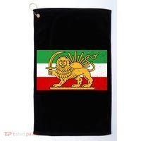 Iran Flag Lion And Sun Golf Towel thumb 0