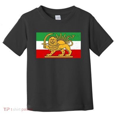 Iran Flag Lion And Sun Toddler T-Shirt