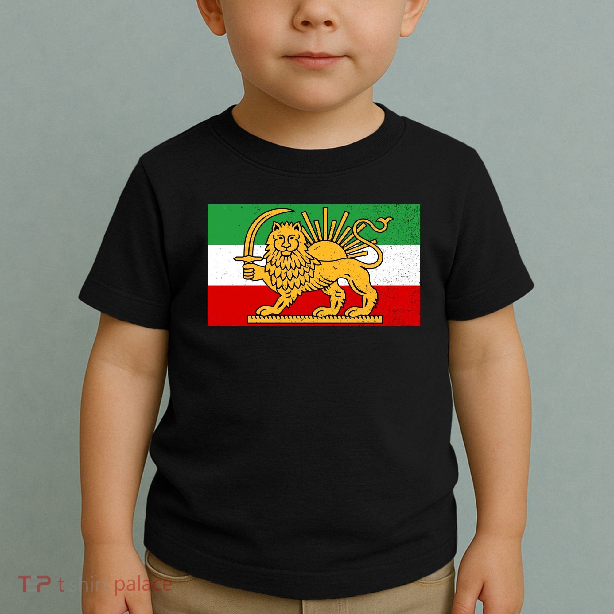 Iran Flag Lion And Sun Toddler T-Shirt
