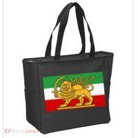 Iran Flag Lion And Sun Tote Bag thumb 2