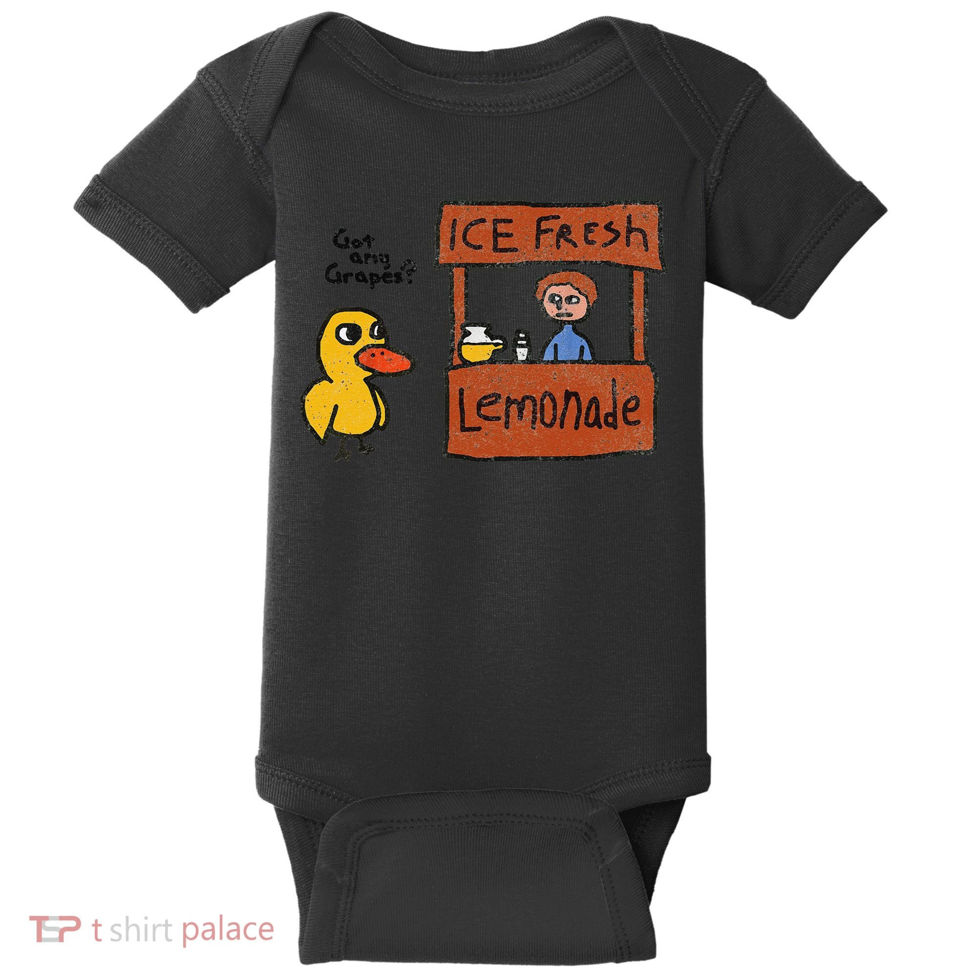 Ice Fresh Lemonade Got Any Grapes Duck Funny Gift Baby Bodysuit