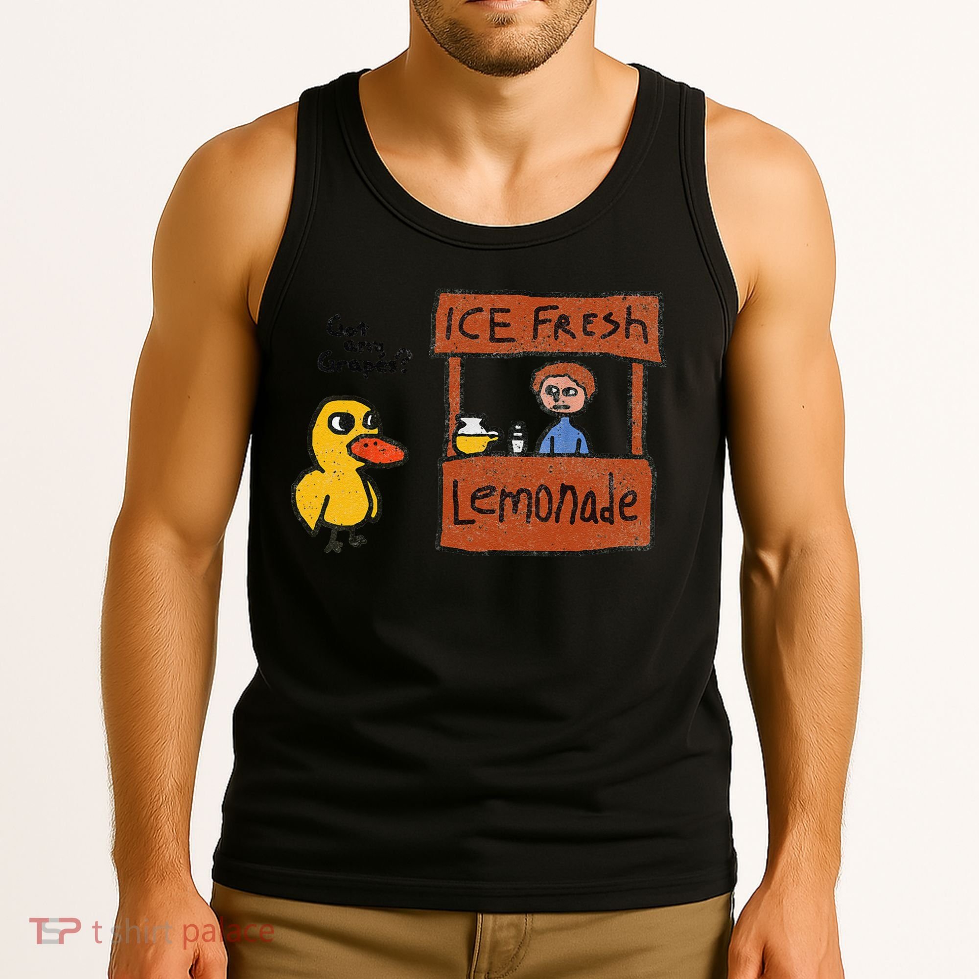 Ice Fresh Lemonade Got Any Grapes Duck Funny Gift Tank Top