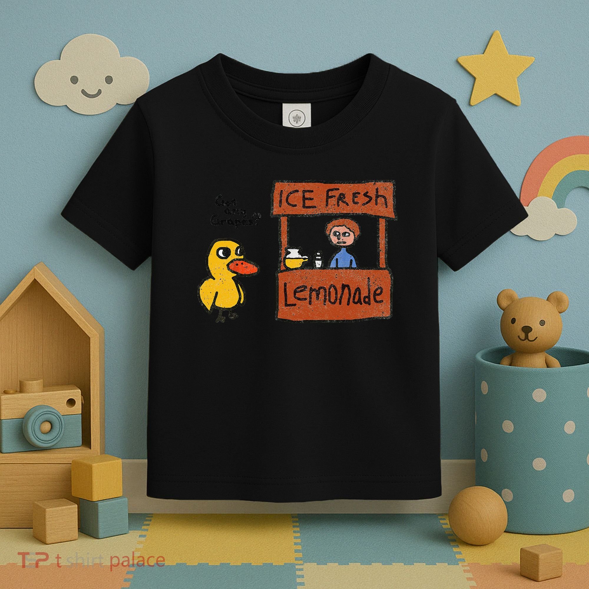 Ice Fresh Lemonade Got Any Grapes Duck Funny Gift Toddler T-Shirt