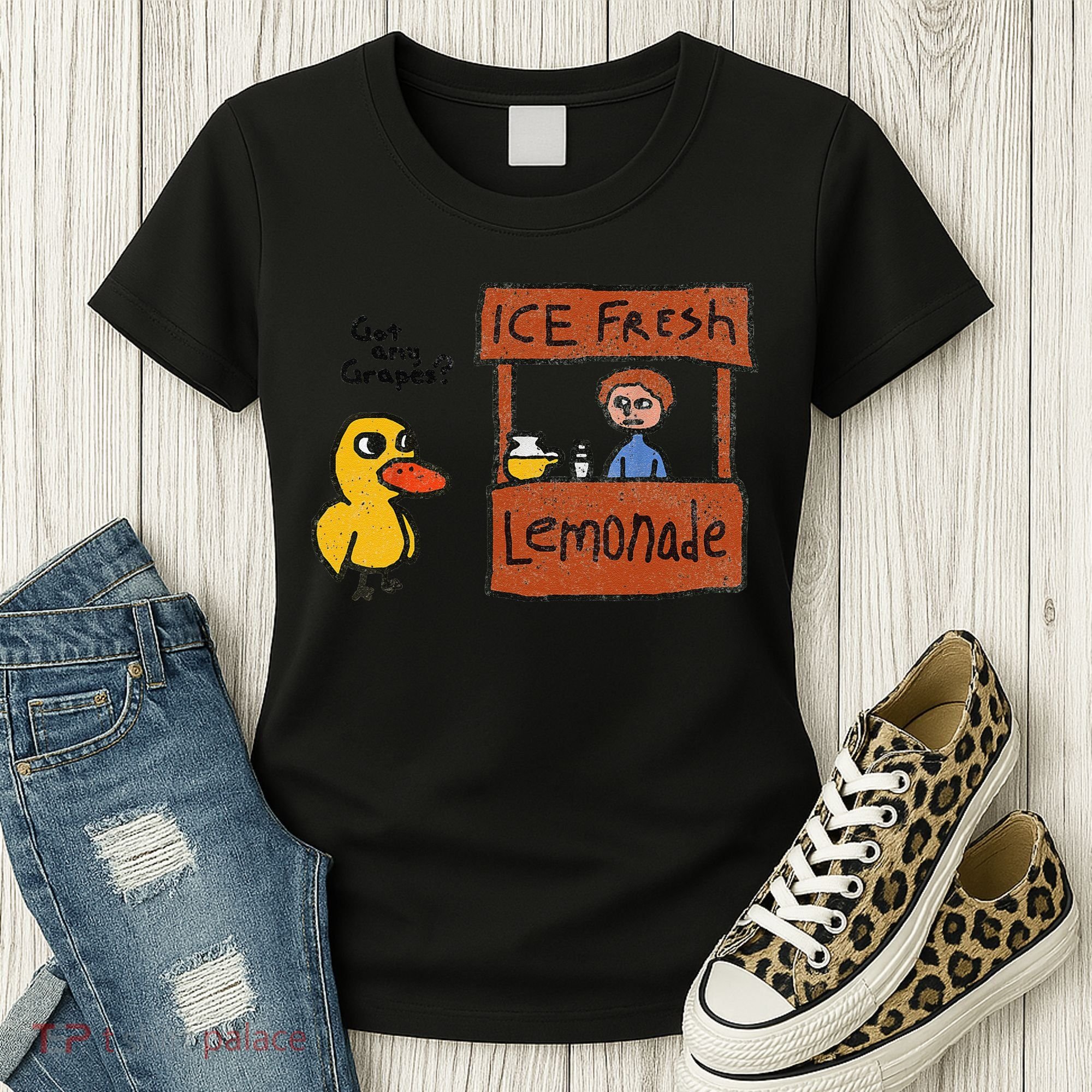 Ice Fresh Lemonade Got Any Grapes Duck Funny Gift Women's T-Shirt