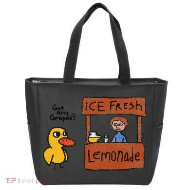 Ice Fresh Lemonade Got Any Grapes Duck Funny Gift Tote Bag