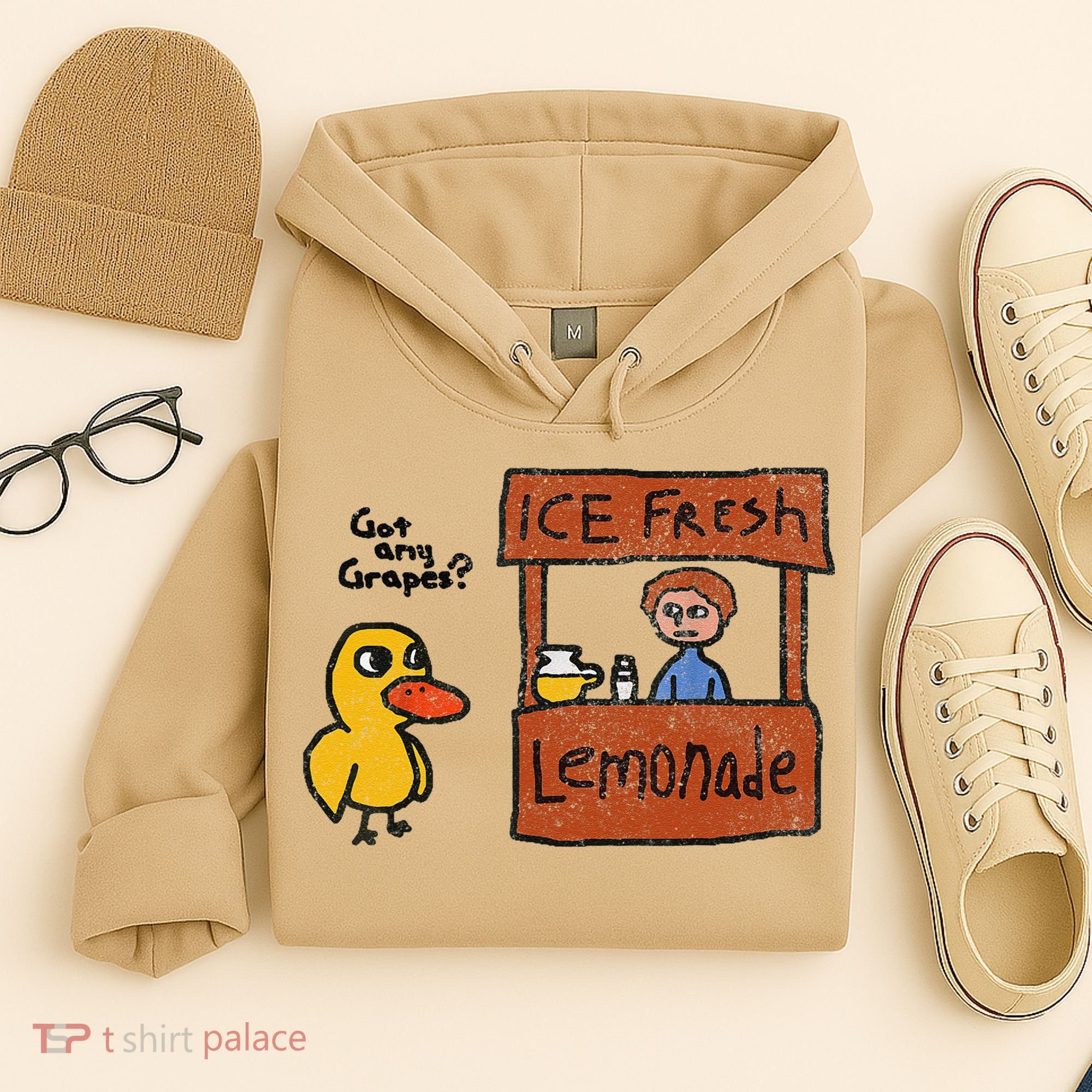 Ice Fresh Lemonade Got Any Grapes Duck Funny Gift Hoodie