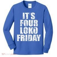 It’s Four Loko Friday And I Have A Gun Kids Long Sleeve Shirt thumb 0