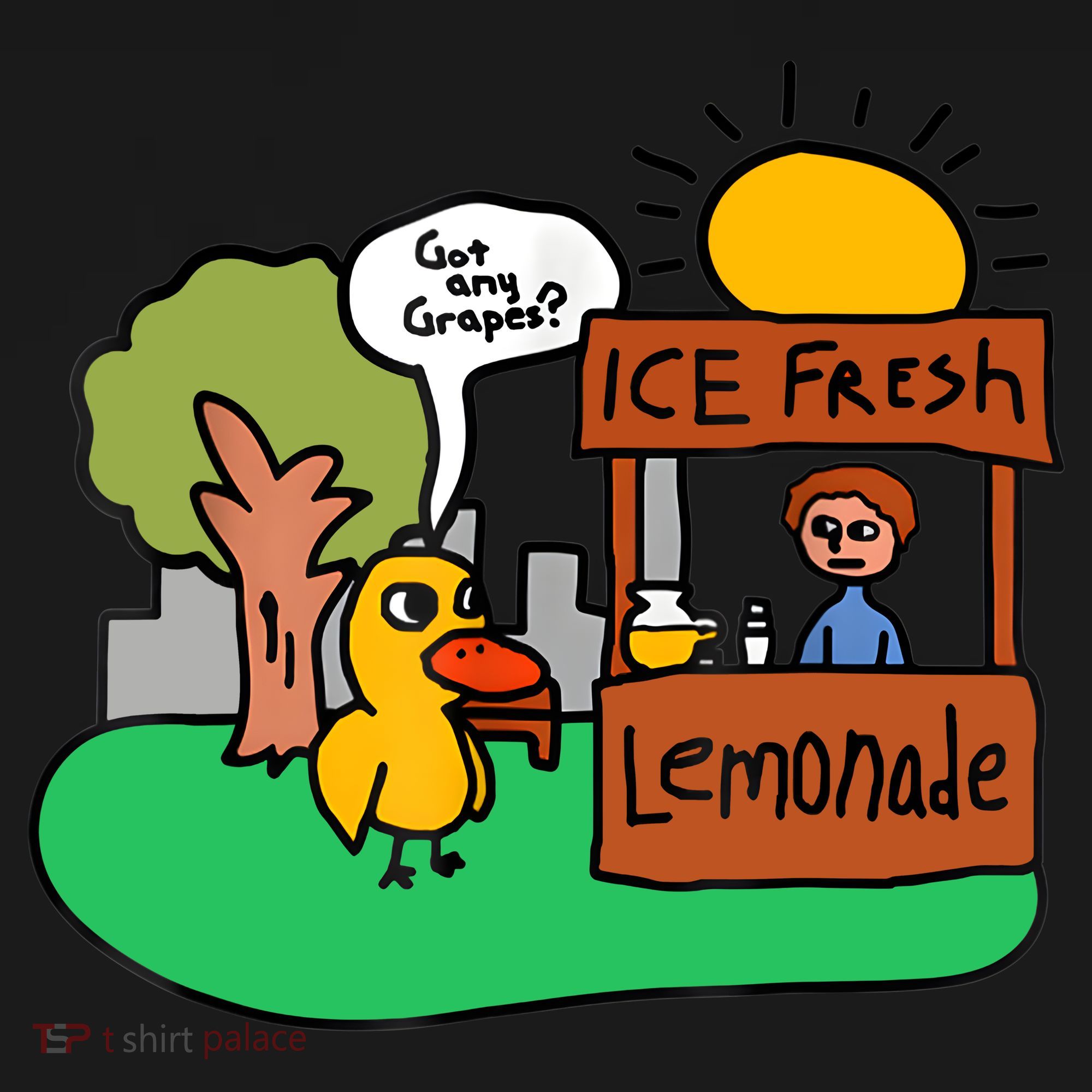 Ice Fresh Lemonade Got Any Grapes Duck Funny Gift Toddler Hoodie