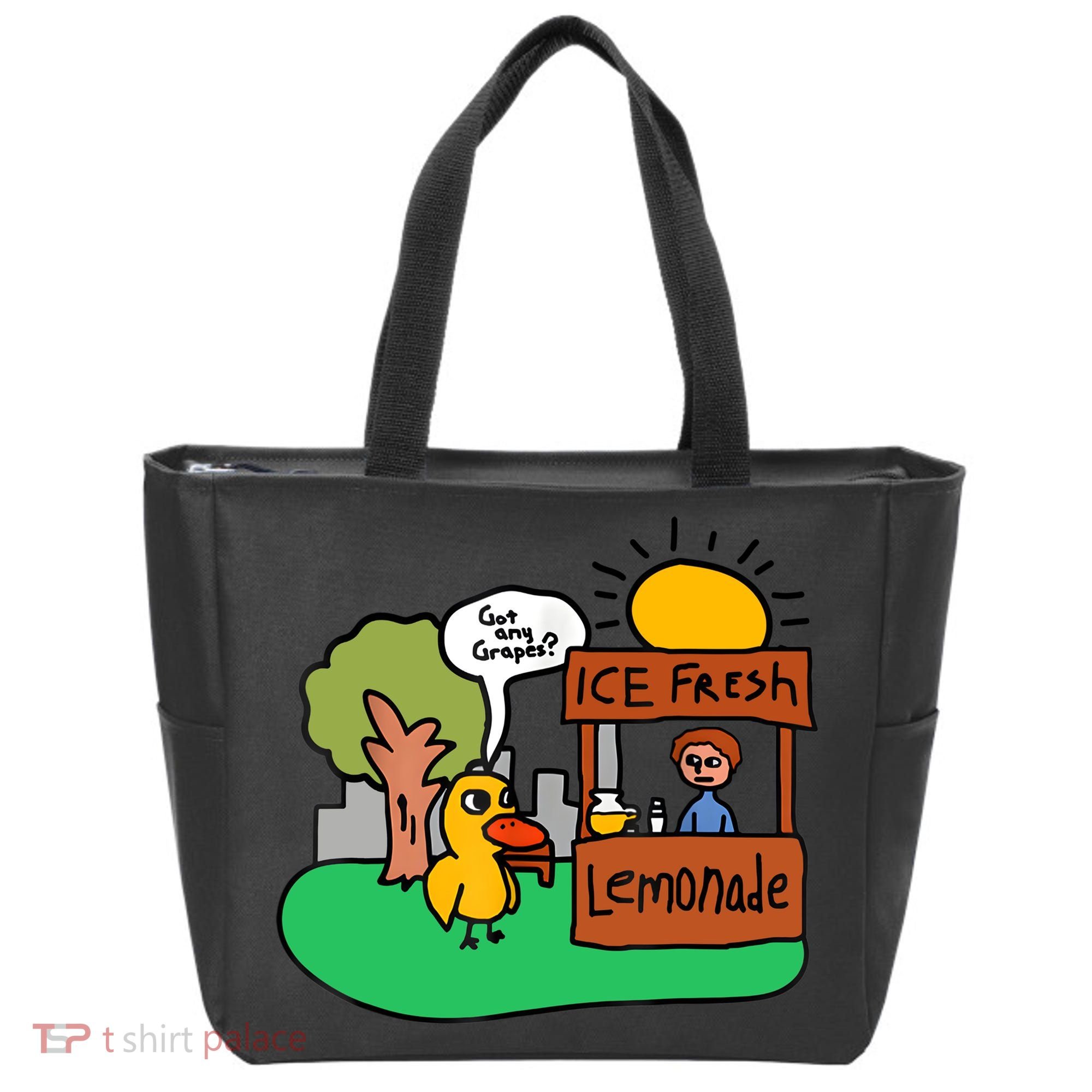 Ice Fresh Lemonade Got Any Grapes Duck Funny Gift Tote Bag