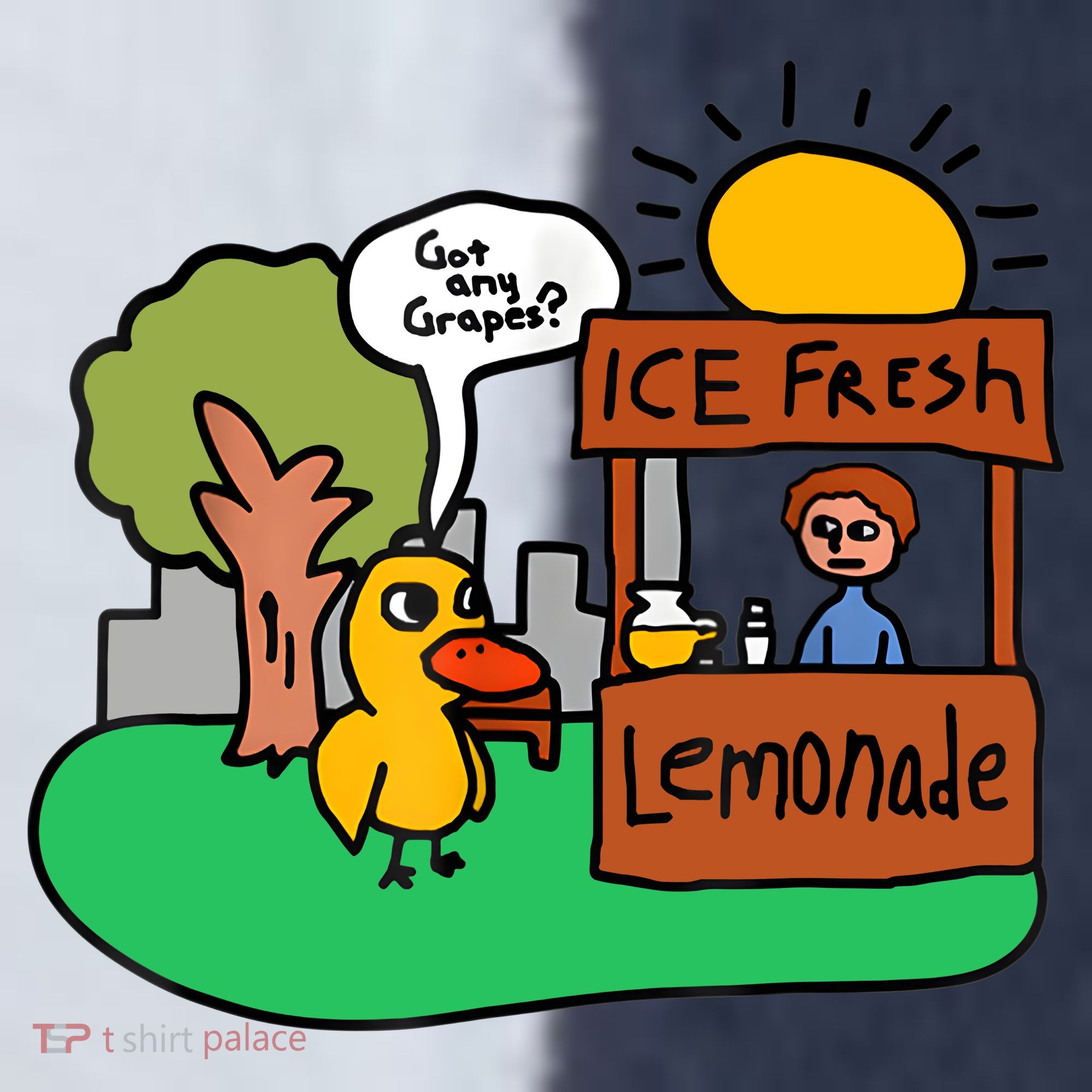 Ice Fresh Lemonade Got Any Grapes Duck Funny Gift Sport-Tek Competitor United Soccer Jersey
