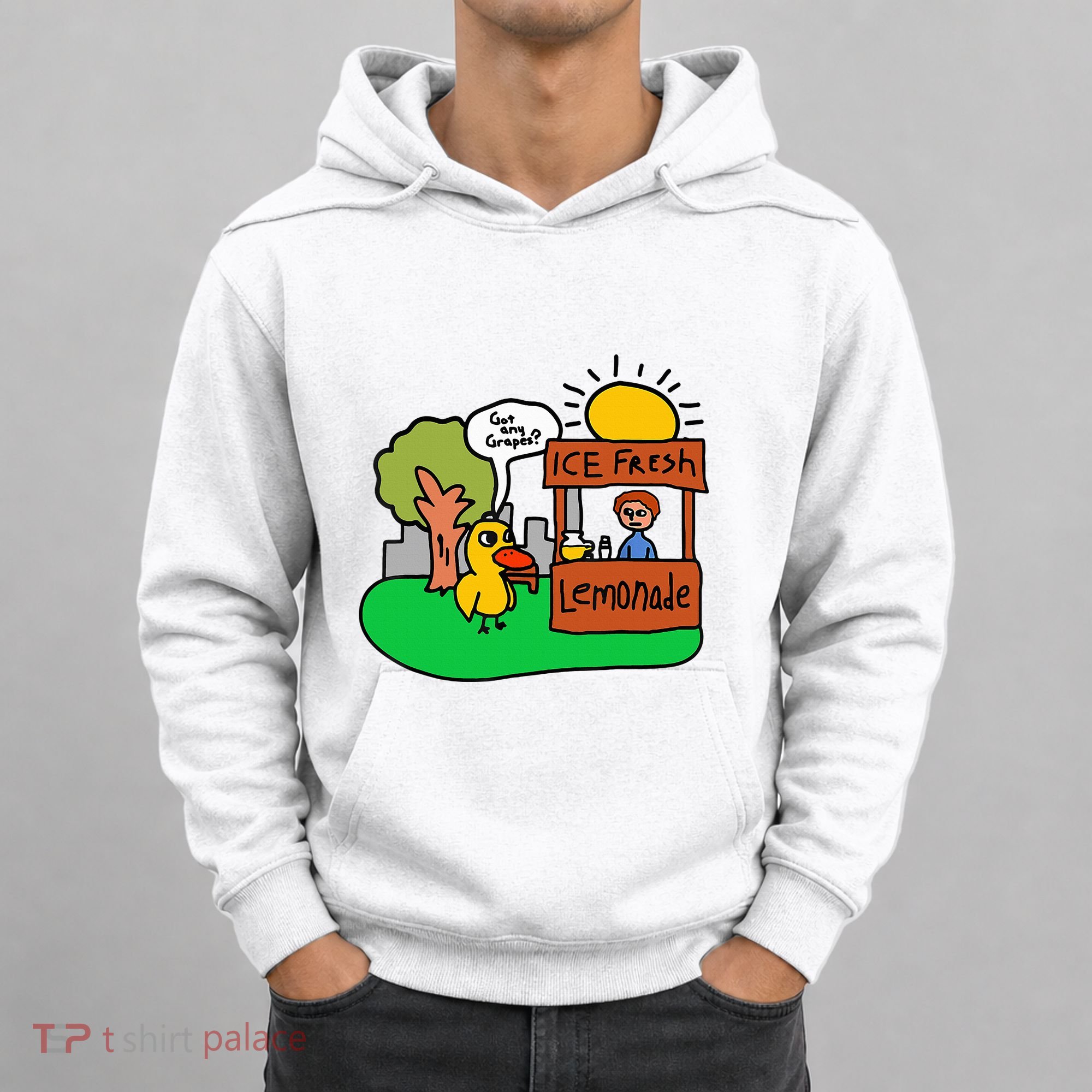 Ice Fresh Lemonade Got Any Grapes Duck Funny Gift Hoodie