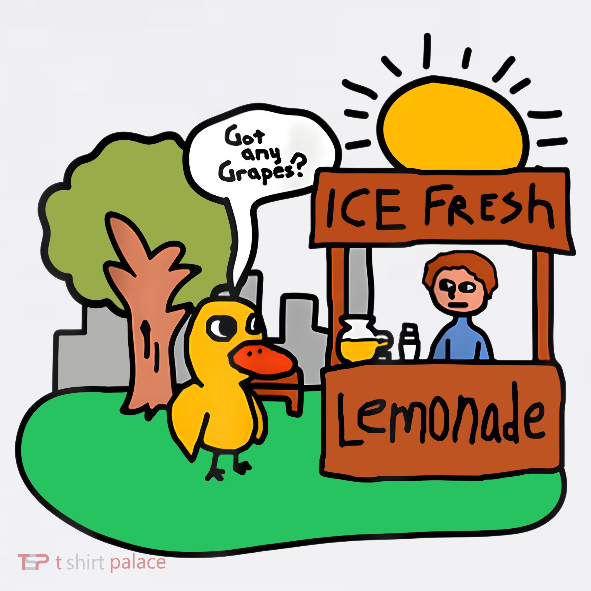 Ice Fresh Lemonade Got Any Grapes Duck Funny Gift Sweatshirt