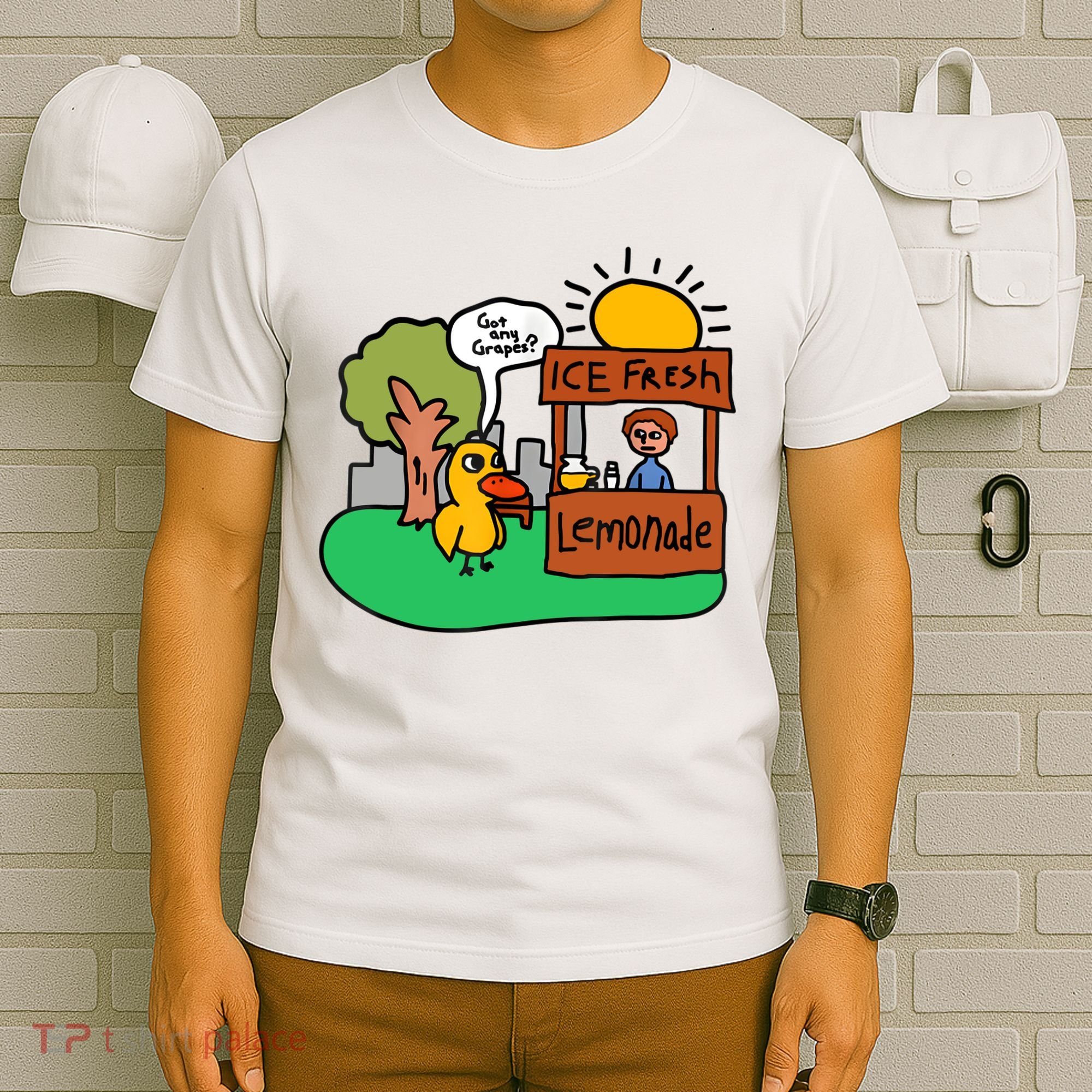 Ice Fresh Lemonade Got Any Grapes Duck Funny Gift T-Shirt