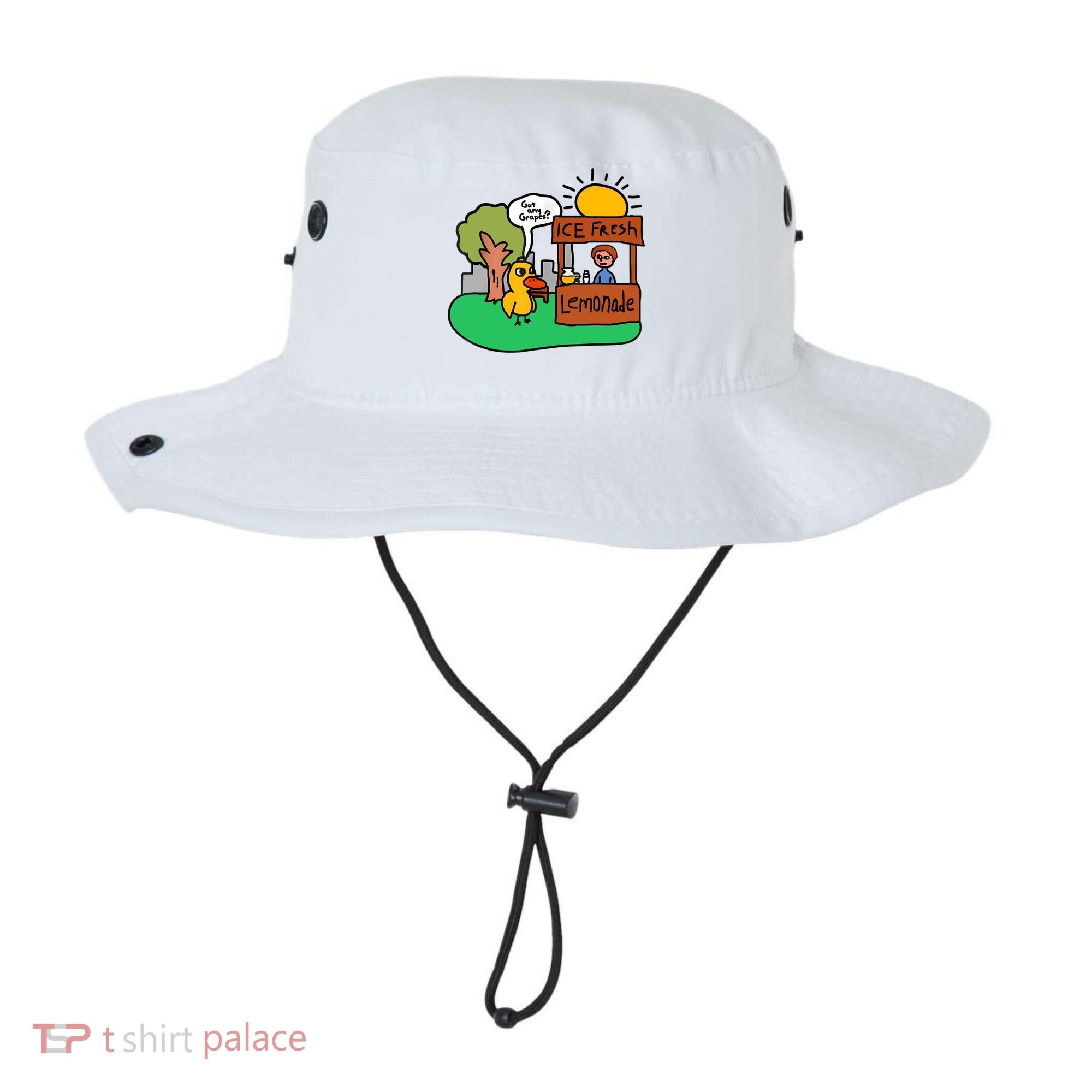 Ice Fresh Lemonade Got Any Grapes Duck Funny Gift Bucket Hat