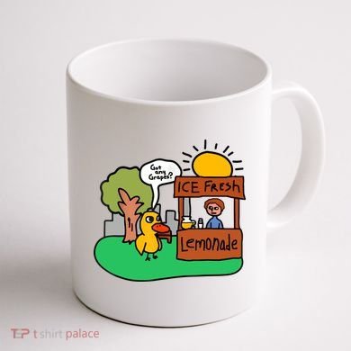 Ice Fresh Lemonade Got Any Grapes Duck Funny Gift Coffee Mug back