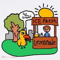 Ice Fresh Lemonade Got Any Grapes Duck Funny Gift Beanie thumb 2