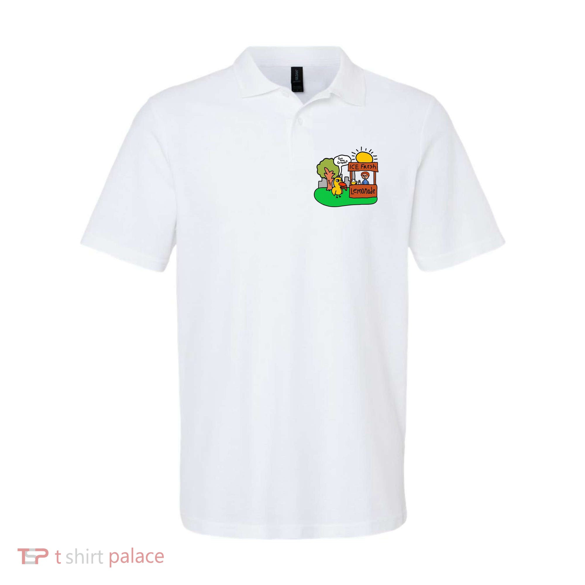 Ice Fresh Lemonade Got Any Grapes Duck Funny Gift Polo