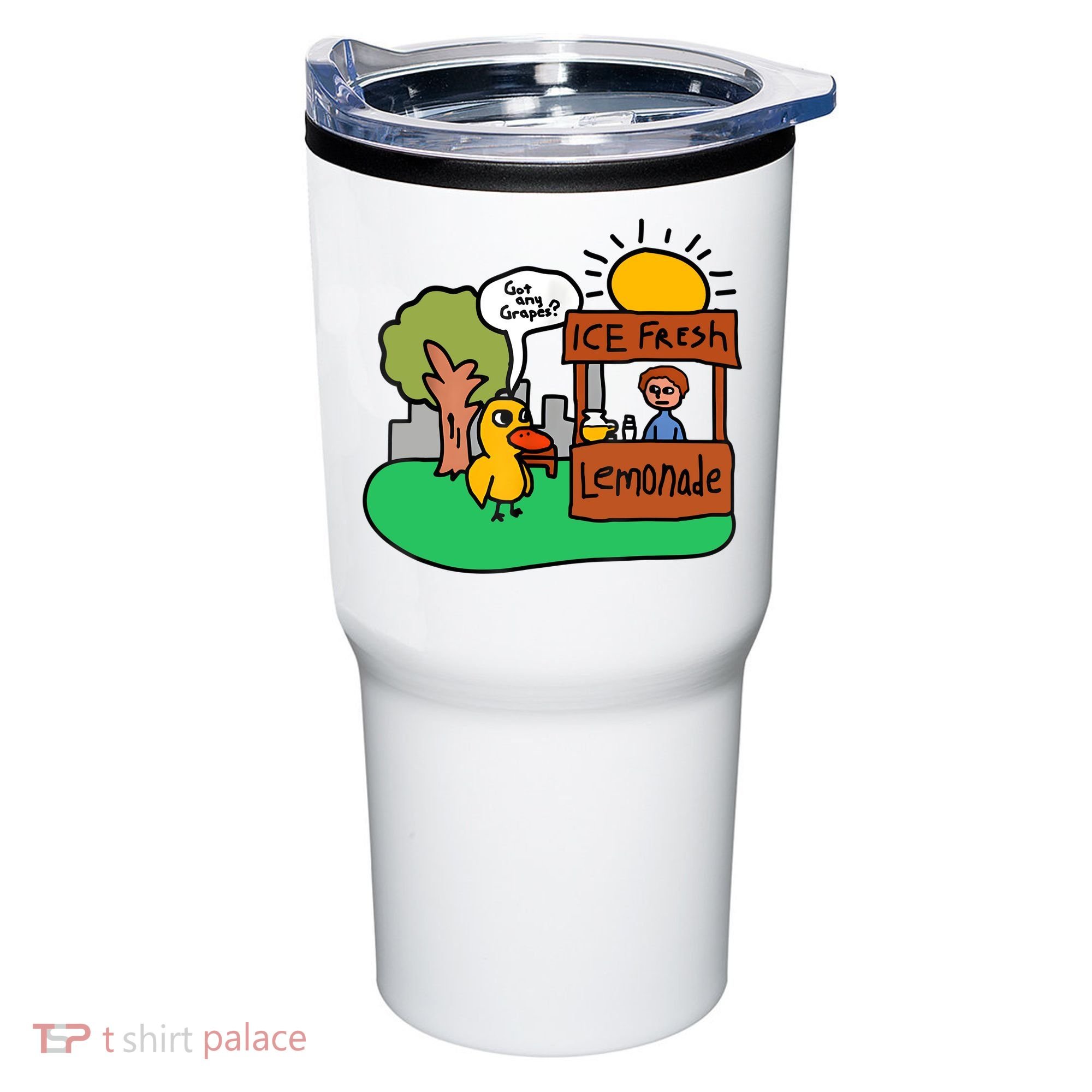 Ice Fresh Lemonade Got Any Grapes Duck Funny Gift Tumbler