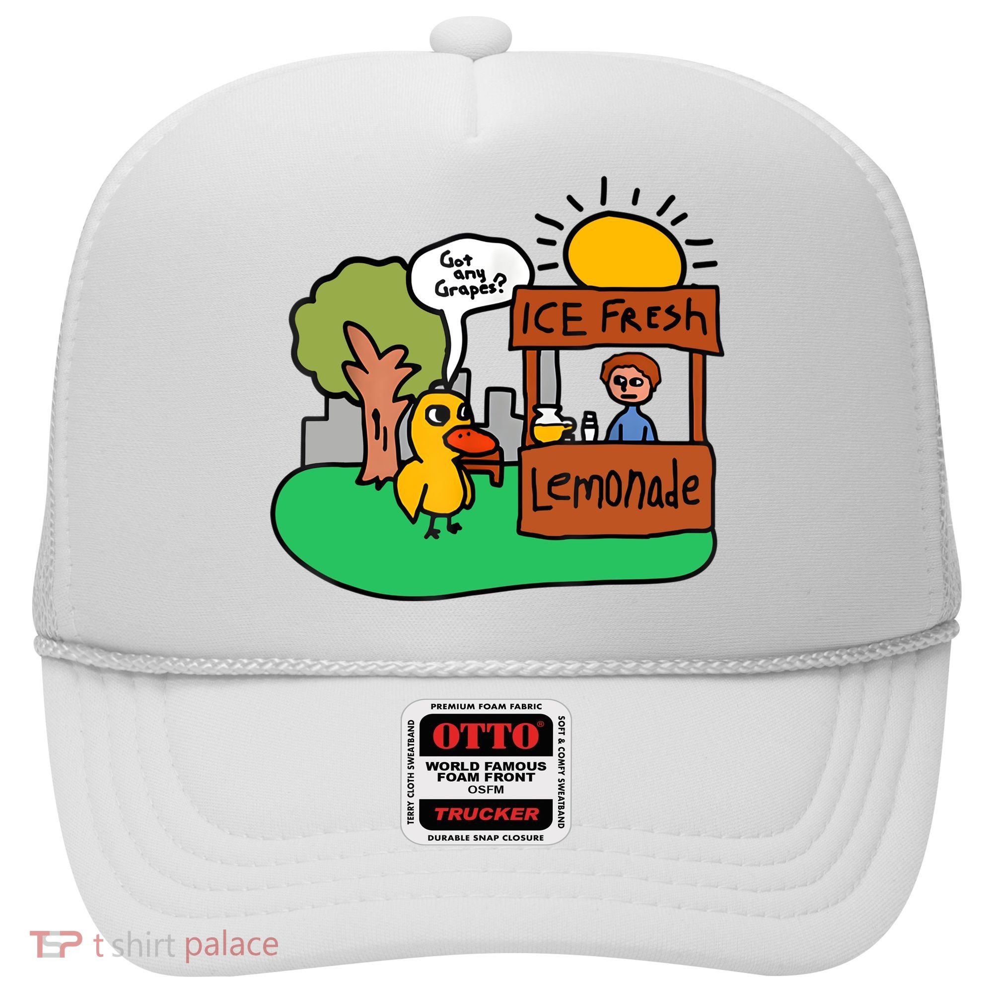 Ice Fresh Lemonade Got Any Grapes Duck Funny Gift Hat