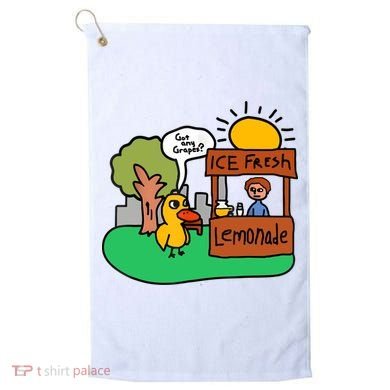 Ice Fresh Lemonade Got Any Grapes Duck Funny Gift Golf Towel