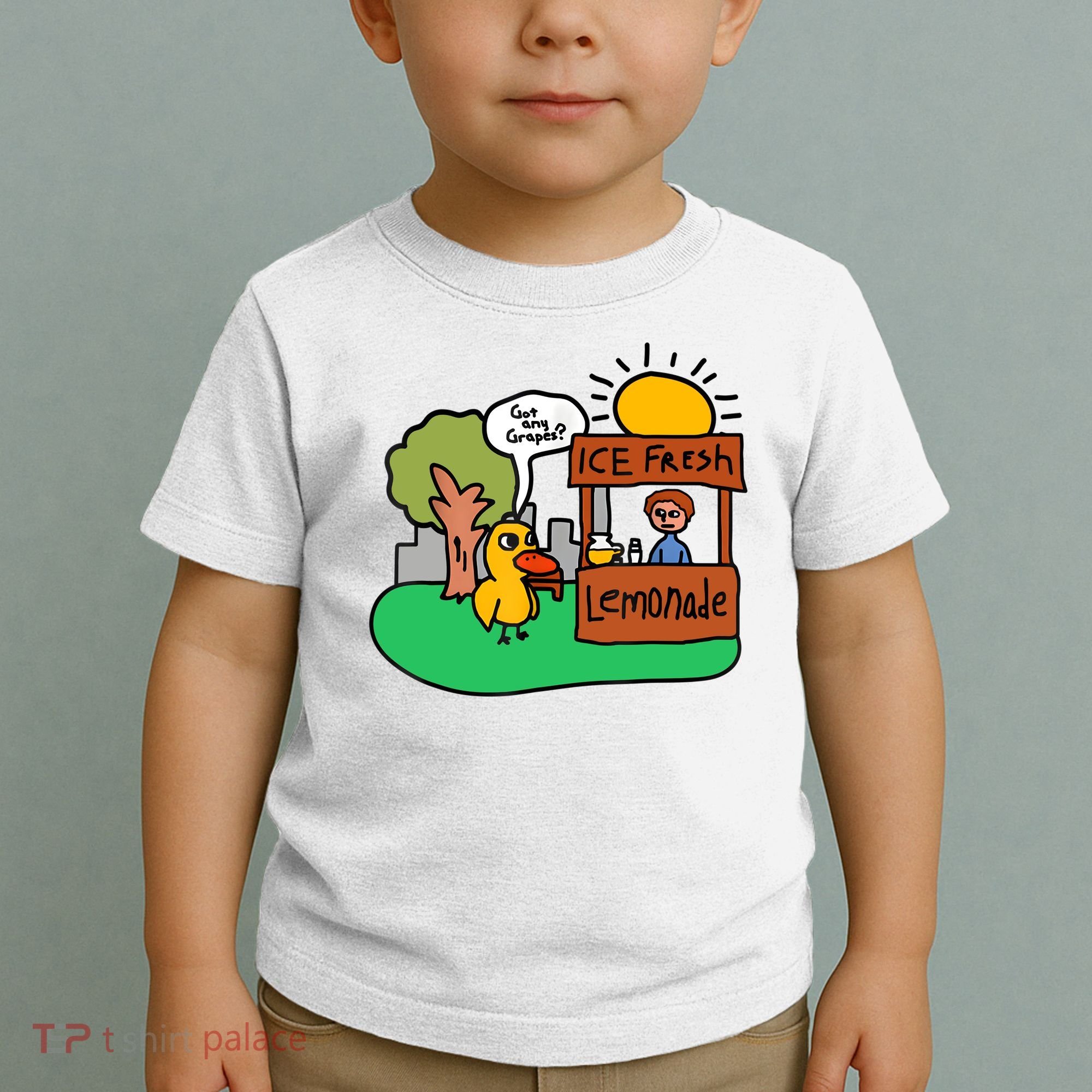 Ice Fresh Lemonade Got Any Grapes Duck Funny Gift Toddler T-Shirt