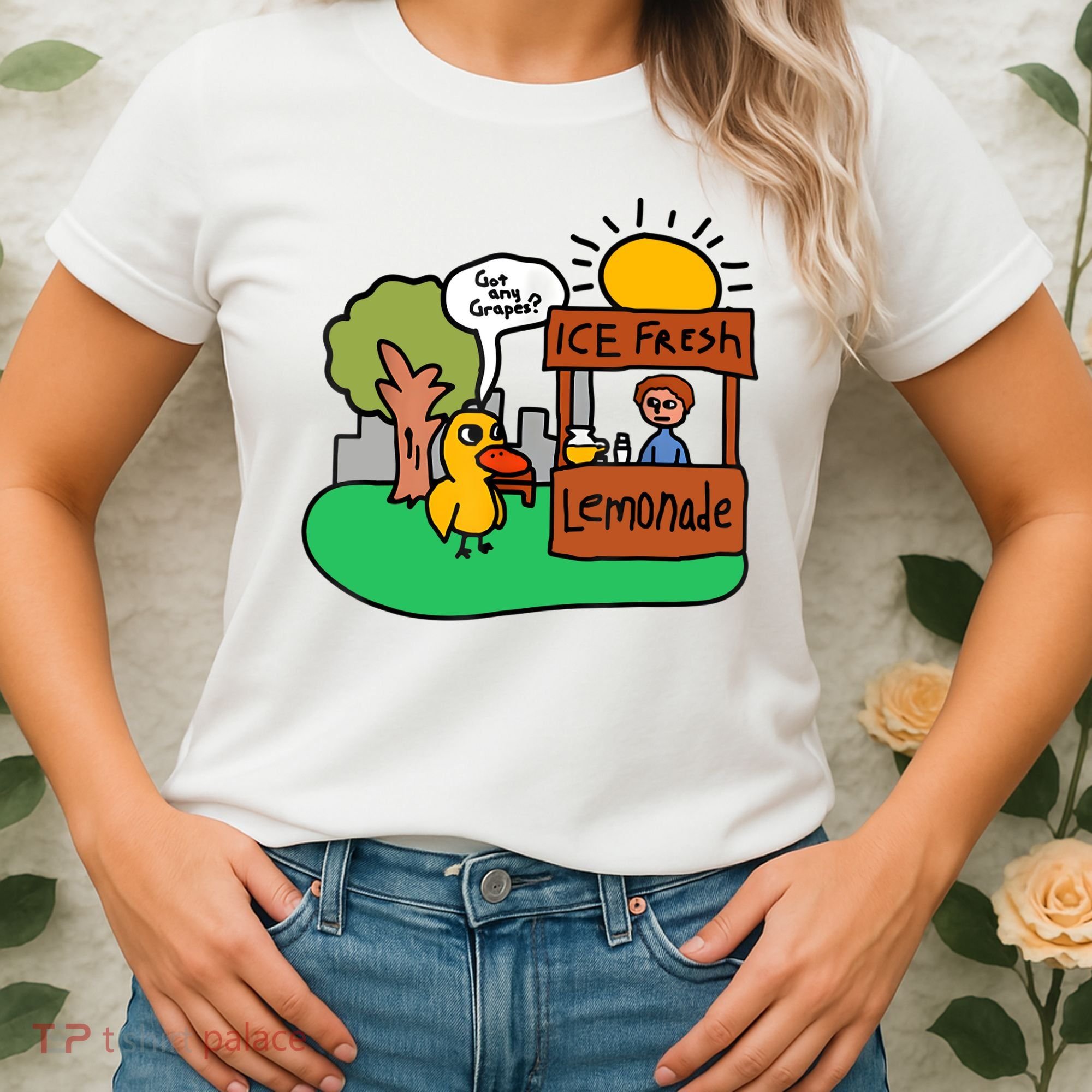 Ice Fresh Lemonade Got Any Grapes Duck Funny Gift Women's T-Shirt