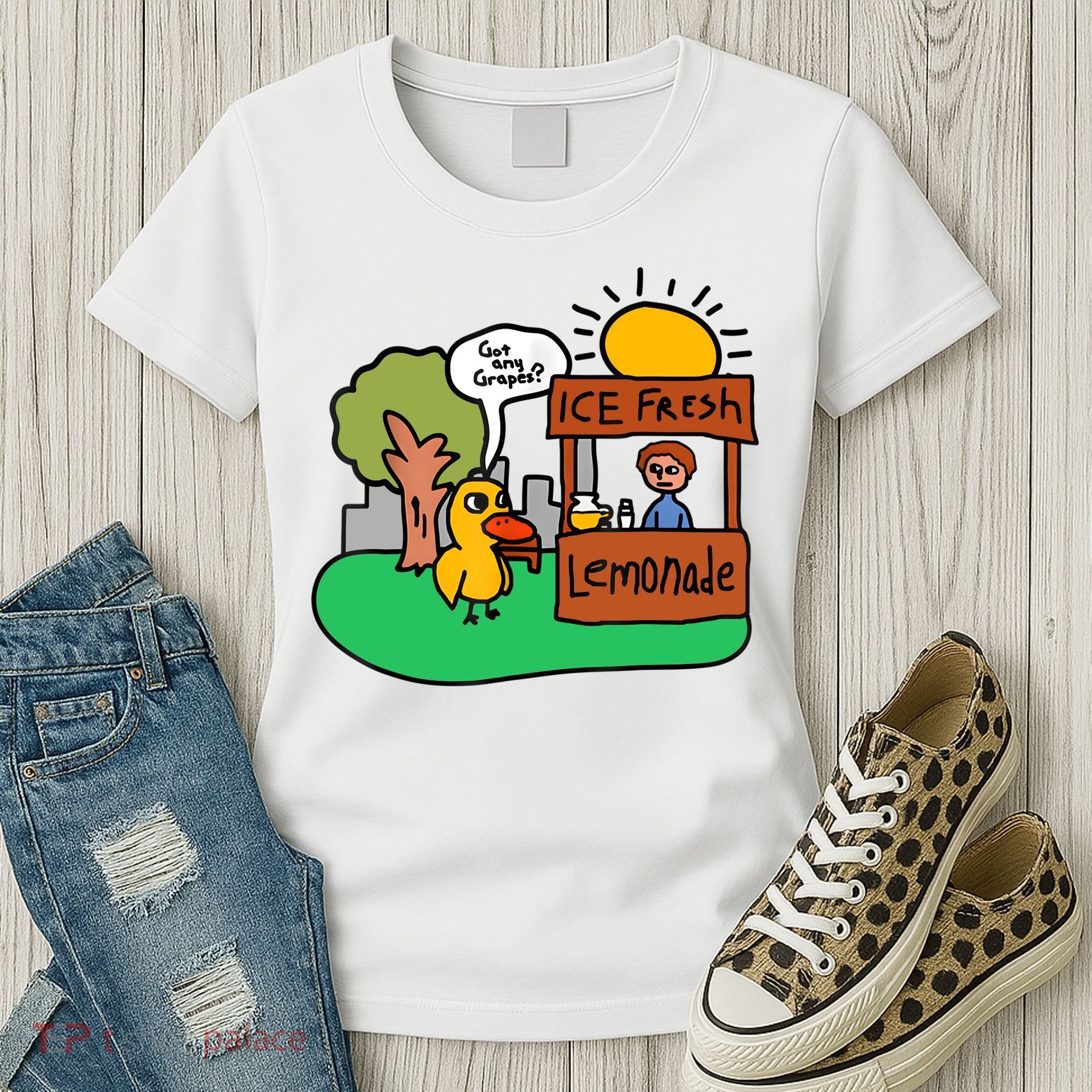 Ice Fresh Lemonade Got Any Grapes Duck Funny Gift Women's T-Shirt
