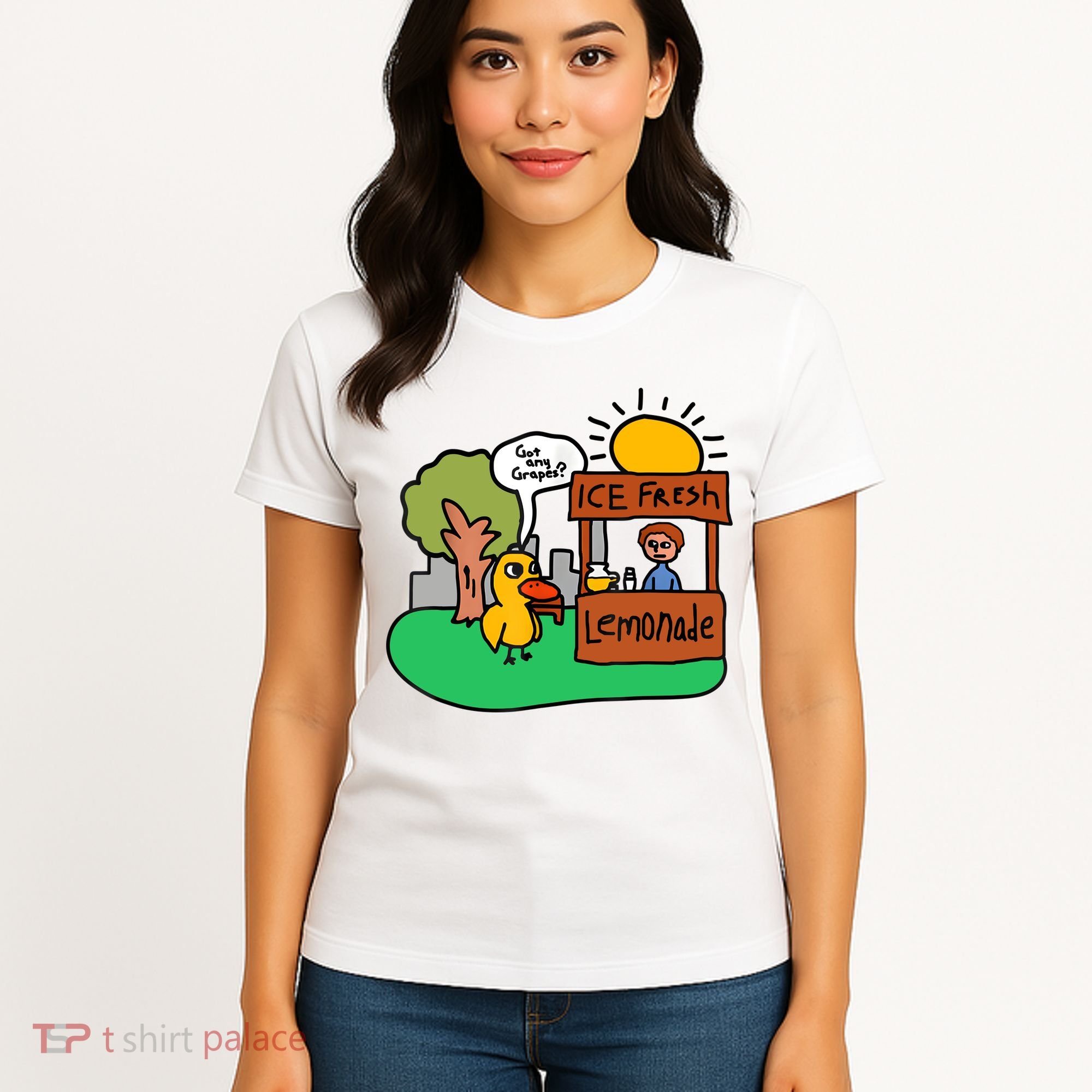Ice Fresh Lemonade Got Any Grapes Duck Funny Gift Women's T-Shirt