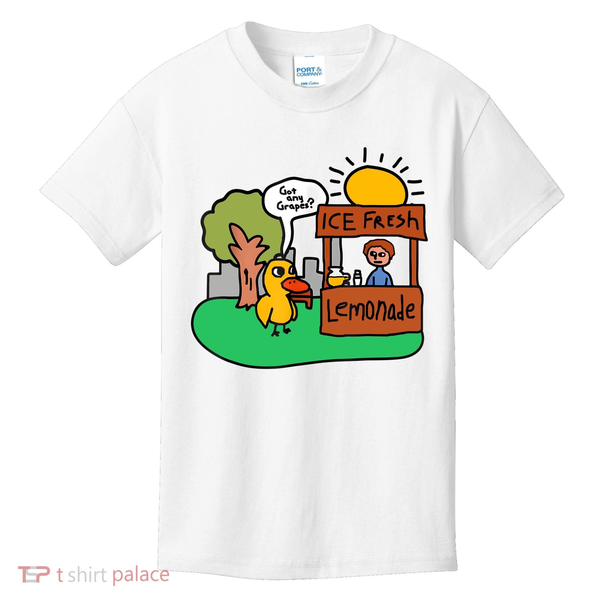 Ice Fresh Lemonade Got Any Grapes Duck Funny Gift Kids T-Shirt