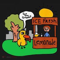 Ice Fresh Lemonade Got Any Grapes Duck Funny Gift Coaster thumb 2