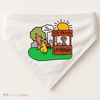 Ice Fresh Lemonade Got Any Grapes Duck Funny Gift USA-Made Doggie Bandana thumb 0