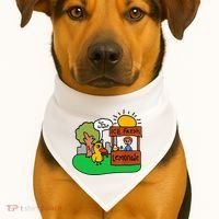 Ice Fresh Lemonade Got Any Grapes Duck Funny Gift USA-Made Doggie Bandana thumb 1