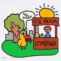 Ice Fresh Lemonade Got Any Grapes Duck Funny Gift Sweatshirt thumb 3