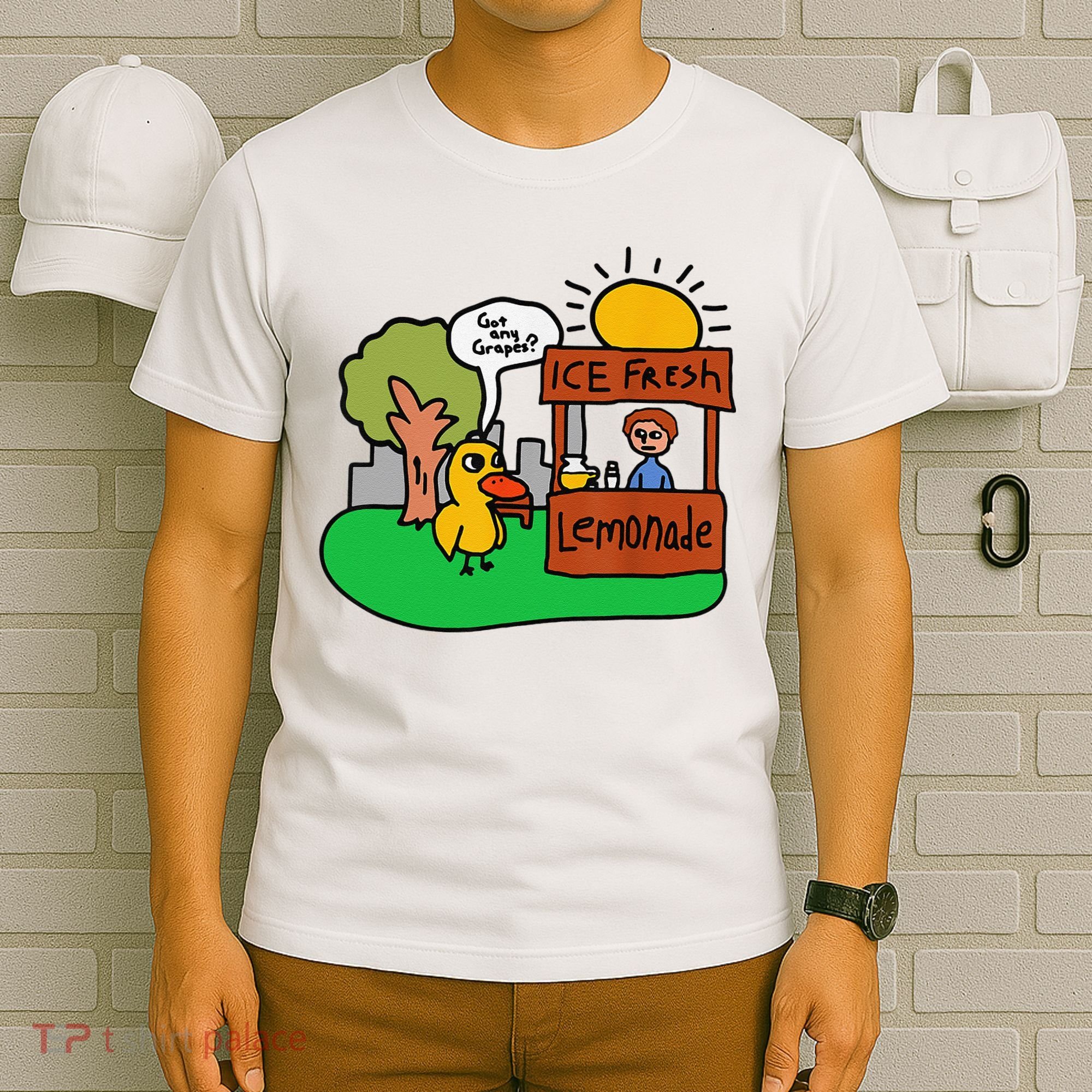 Ice Fresh Lemonade Got Any Grapes Duck Funny Gift T-Shirt