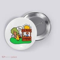 Ice Fresh Lemonade Got Any Grapes Duck Funny Gift Button thumb 0