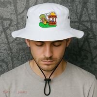 Ice Fresh Lemonade Got Any Grapes Duck Funny Gift Bucket Hat thumb 2
