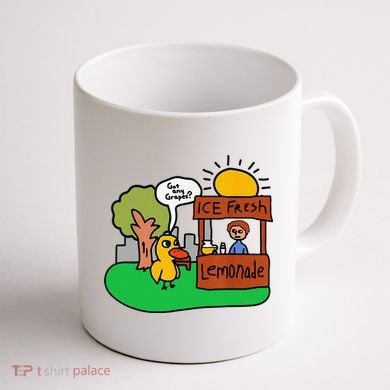 Ice Fresh Lemonade Got Any Grapes Duck Funny Gift Coffee Mug back