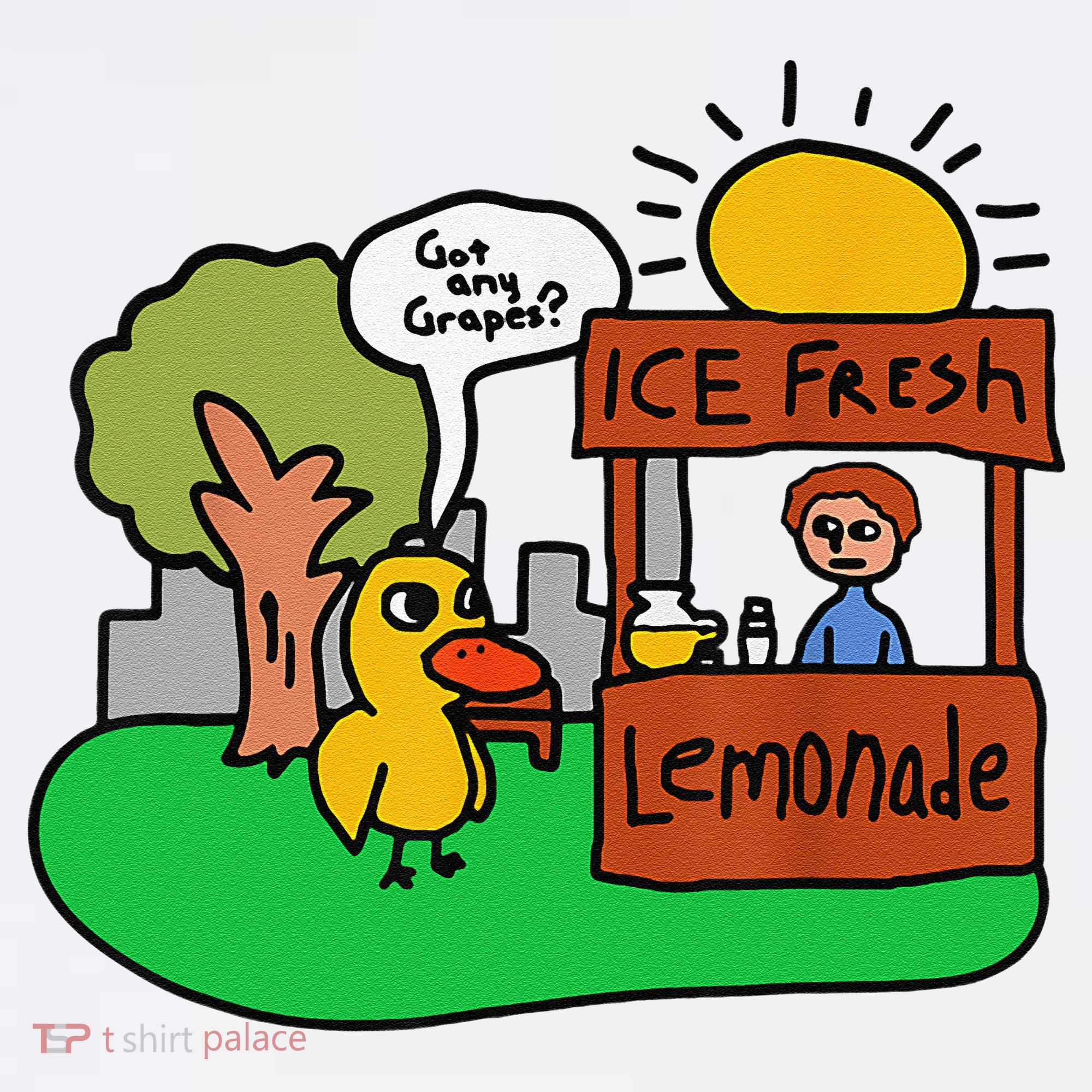 Ice Fresh Lemonade Got Any Grapes Duck Funny Gift Polo