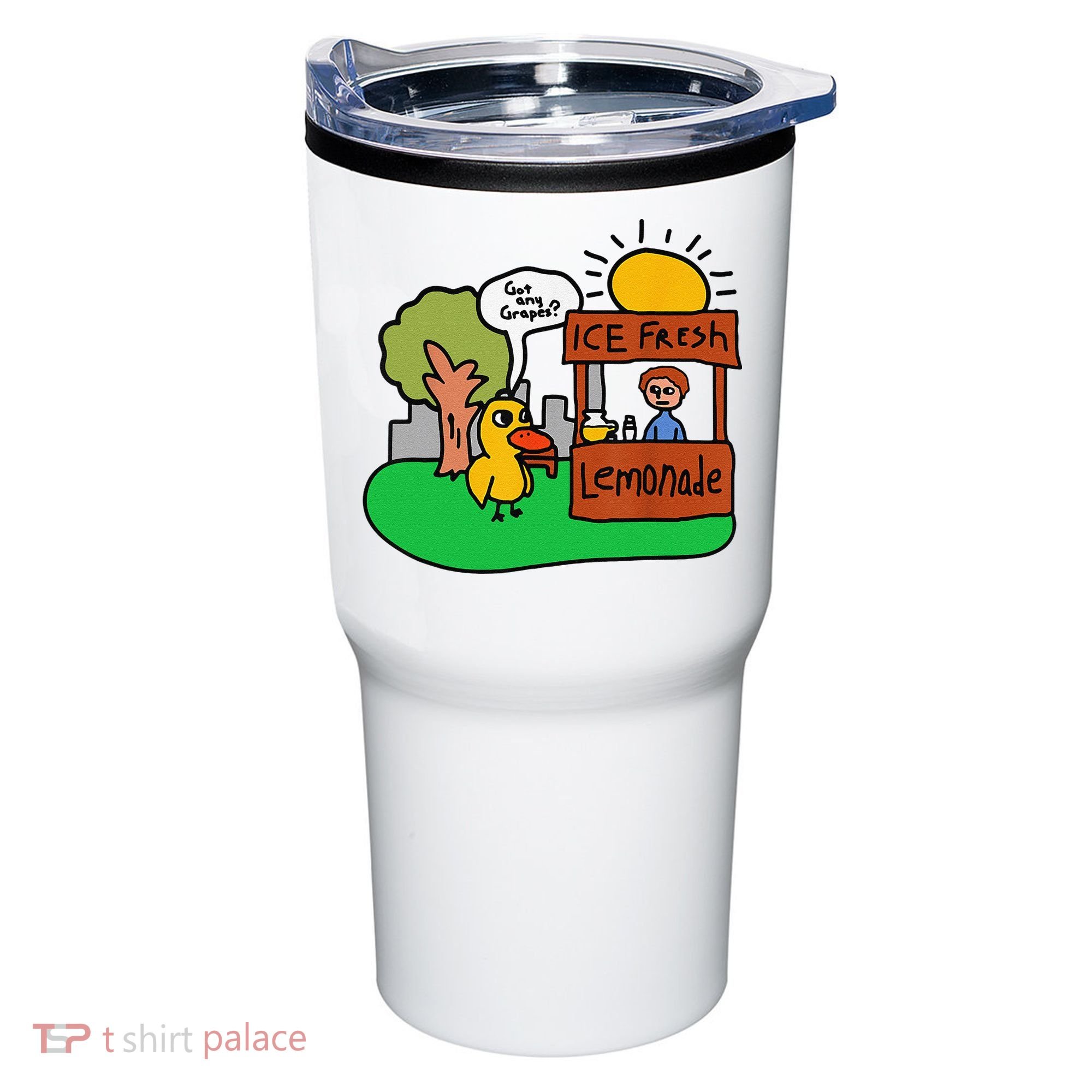 Ice Fresh Lemonade Got Any Grapes Duck Funny Gift Tumbler