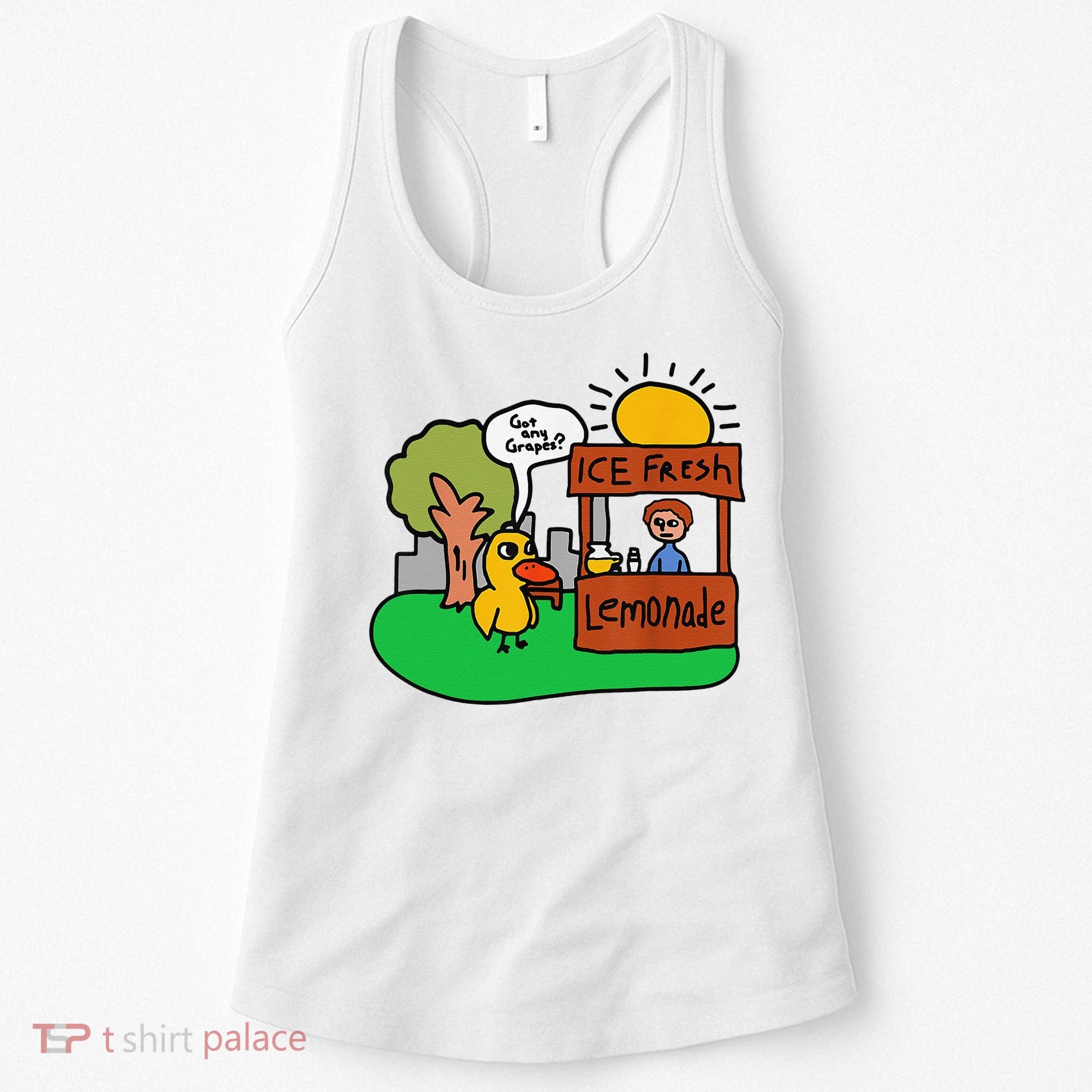 Ice Fresh Lemonade Got Any Grapes Duck Funny Gift Women's Tank Top