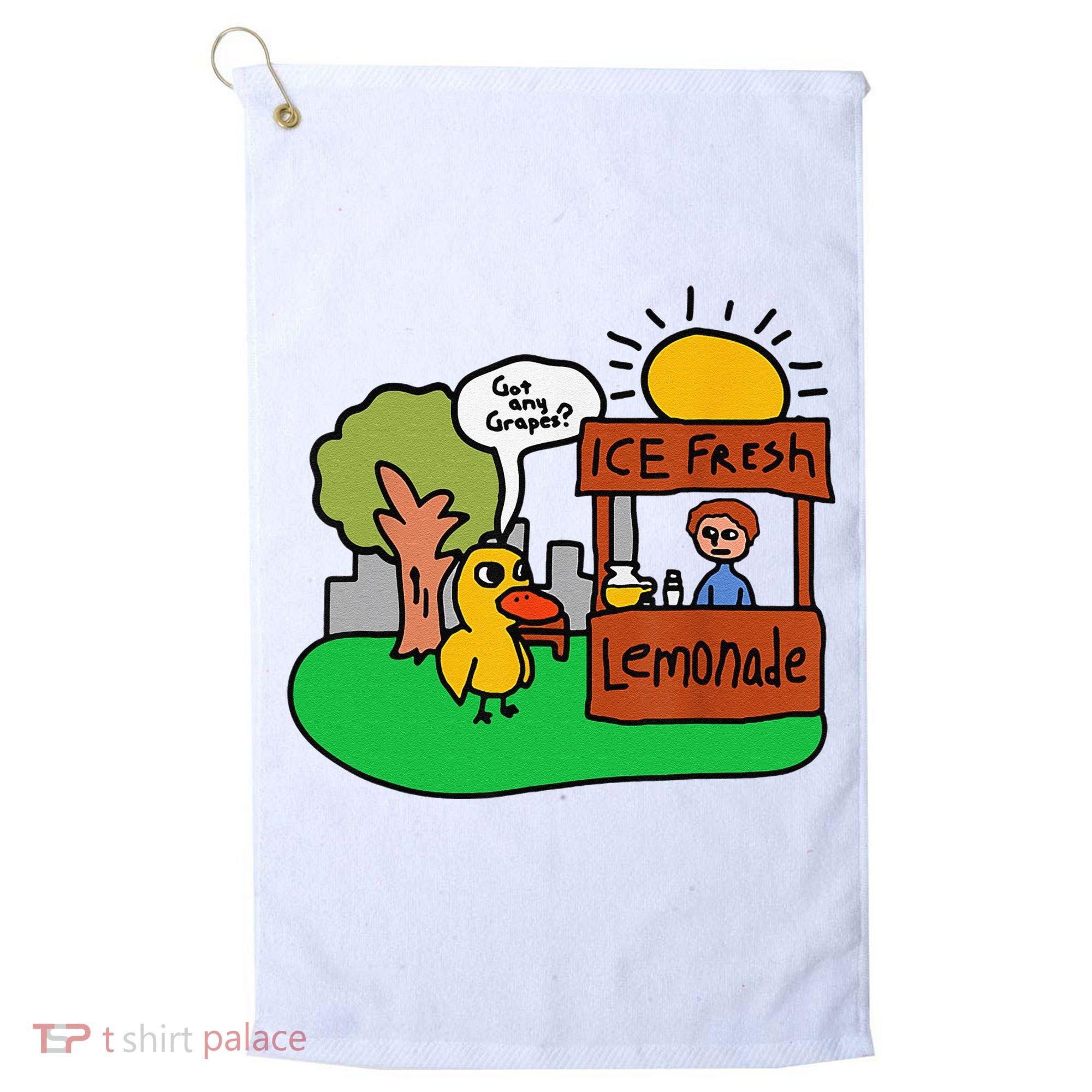 Ice Fresh Lemonade Got Any Grapes Duck Funny Gift Golf Towel