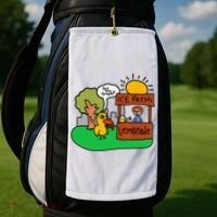 Ice Fresh Lemonade Got Any Grapes Duck Funny Gift Golf Towel thumb 2